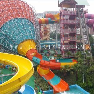 Amusement Outdoor Water Park for Water Games Water Slides Fiberglass Slides
