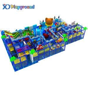 Ocean Themed Soft Children Indoor Playgrounds with Inflatable Toys