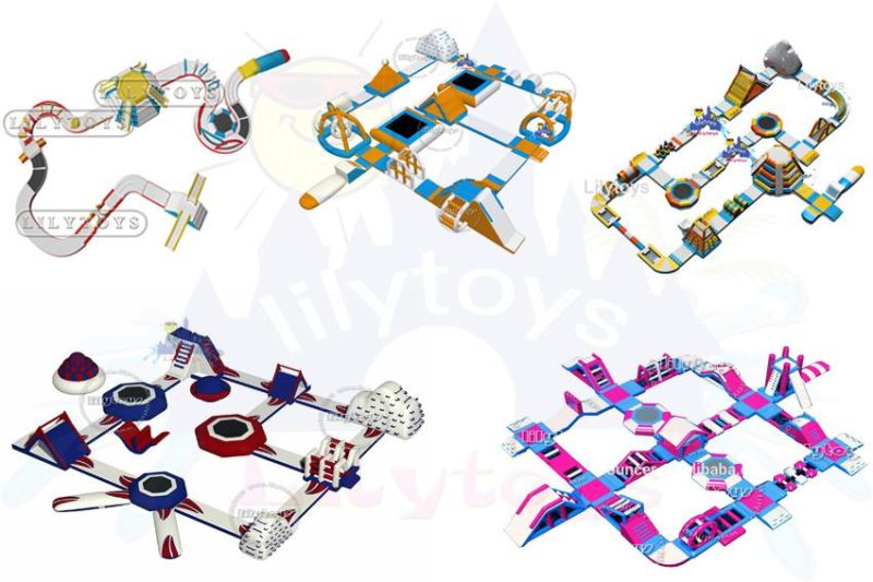 Lilytoys Customize Color Commercial Inflatable Floating Water Park for Sea
