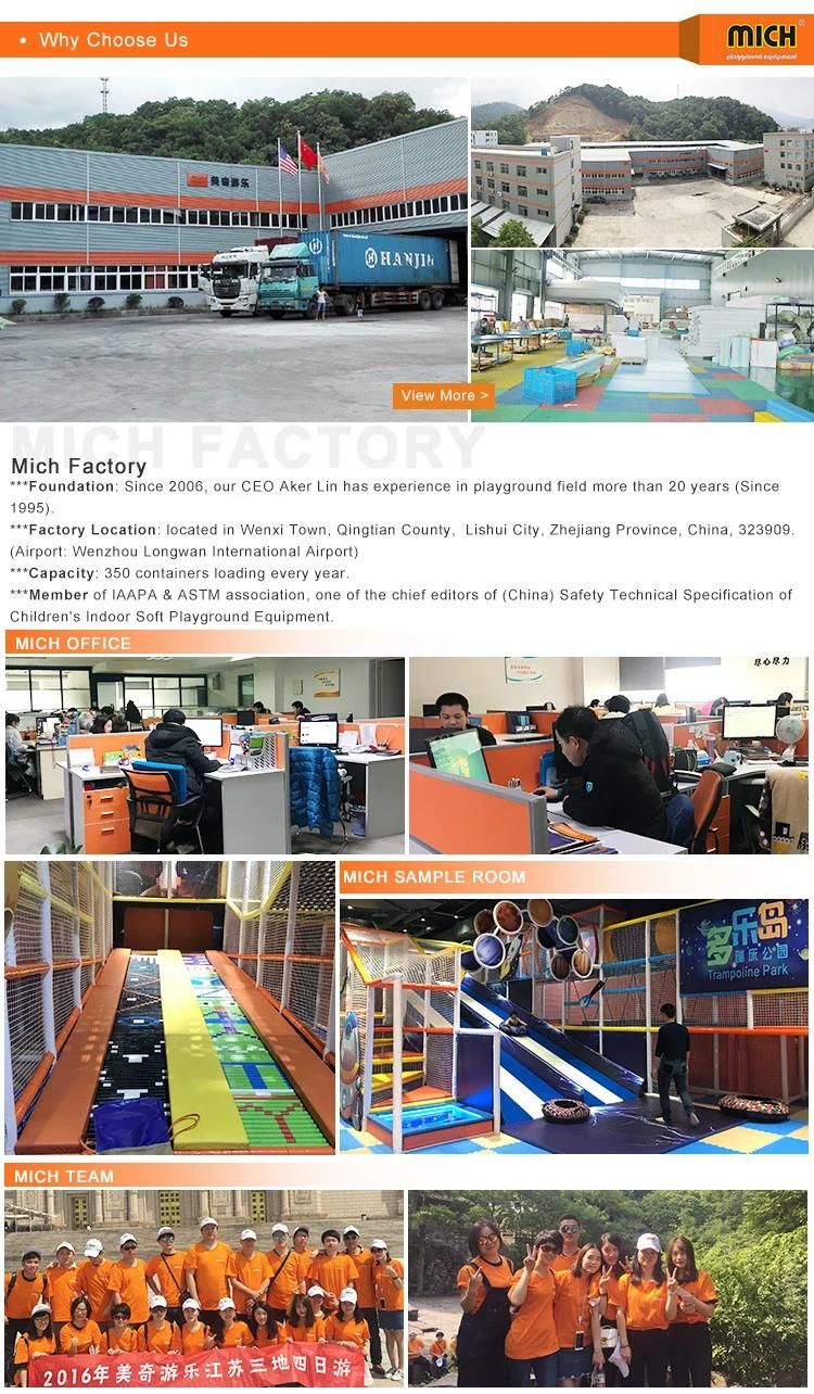 Mich Custom Indoor Drop Slides with 5.2m Height for Kids and Adults Play