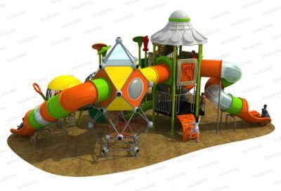 Outdoor Playground with Multi Slides and Slides Tube