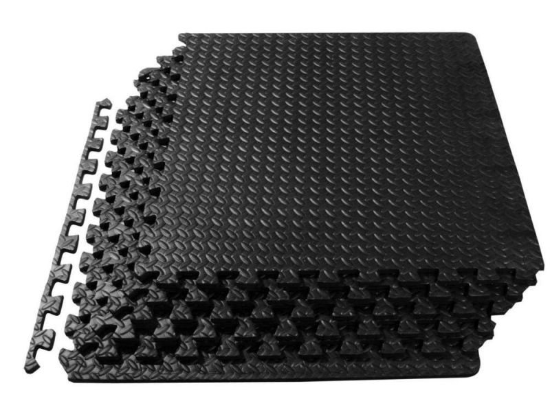 60X60X1.2cm Interlocking EVA Soft Foam Exercise Floor Mat Gym Garage House Office Mat