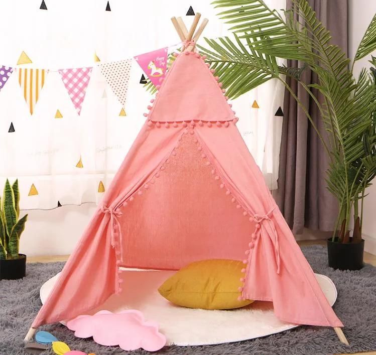 Portable Teepee Play House Kids Playhouse Sleeping Dome Children Tent with Carry Bag for Indoor