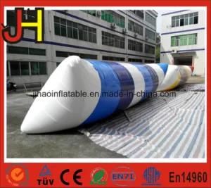 Hot Summer Lake Inflatable Water Catapult Blob with Floating Slide