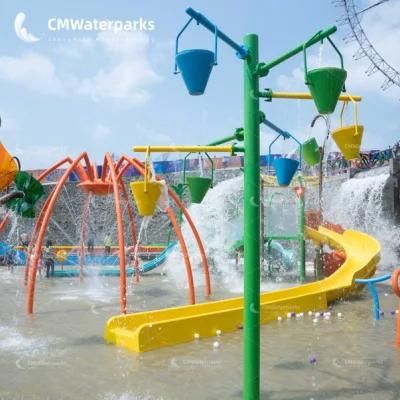 Tipping Buckets Water Splash Water Sprinkler for Kids in Water Amusement Park