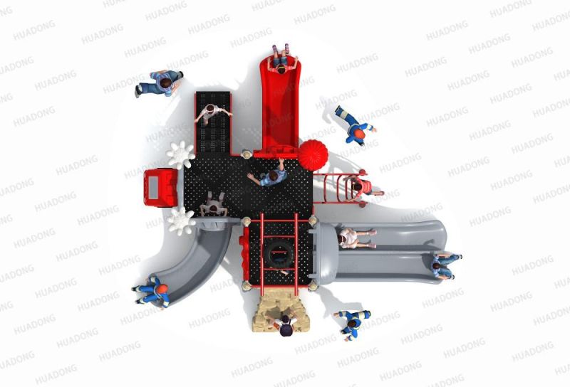 Fire Control Series Small Outdoor Playground Kids Slide