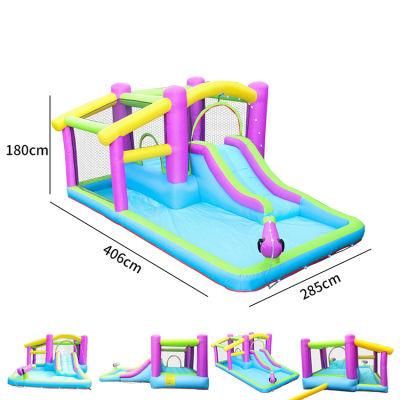 Inflatable Bouncer with Slide and Pool for Kids