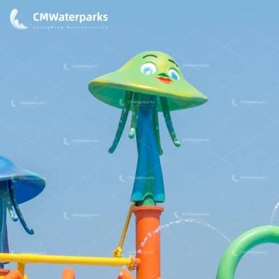 as-FRP-5 Jellyfish Spray Water Splash Pad Equipment for Park Water Playground