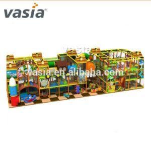 Shopping Mall Kids Cars Wooden Jungle Gym Slides Playground