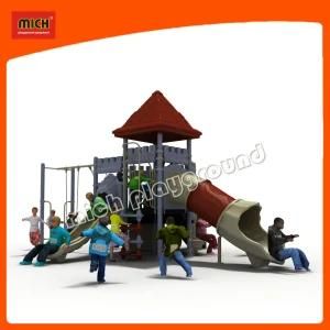 Preschool Outdoor Playground Slide with Swing