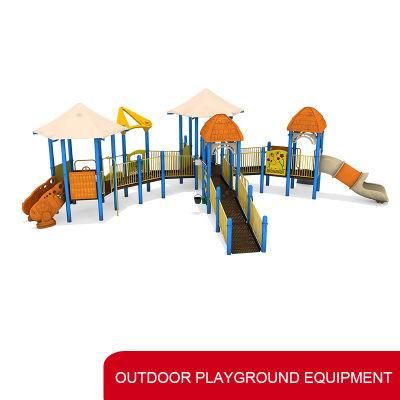Kindergarten Children Fun Play Toys Outdoor Playground Equipment with Plastic Slide
