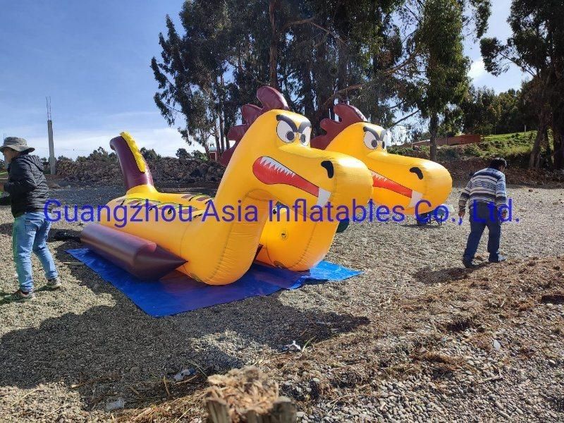 New Double Lane Dragon Banana Boat Water Towable Dragon Inflatable Ship