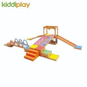New Design China Factory Indoor Wooden Playground Kids Training Play Sets for Kindergarten Home Gymnastic Playground
