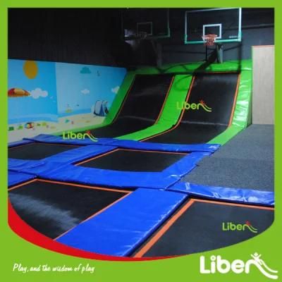 TUV ASTM Certified Indoor Trampoline Park with Basketball Hoops