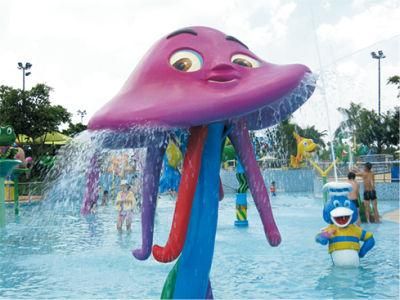 Pink Jellyfish for Child Play Water Park Funny Spray Entertainment