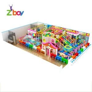 Indoor Soft Playground with Rope Course Adventure Equipment