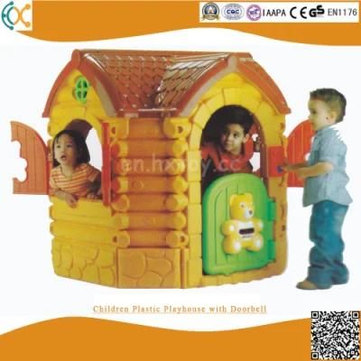 Children Plastic Playhouse with Doorbell, Colorful Plastic Children Playhouse