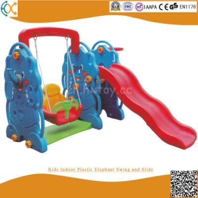 Kids Indoor Plastic Elephant Swing and Slide