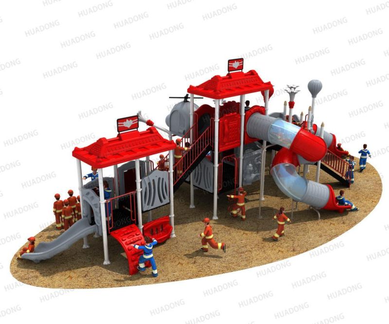 Fire Control Seires Outdoor Playground Kids Slide Equipment