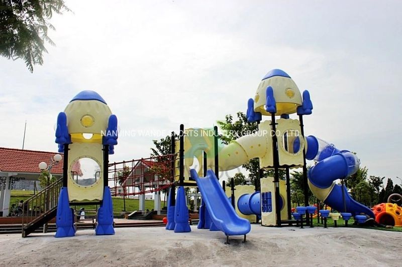 Wandeplay Tunel Slide Children Plastic Toy Amusement Park Outdoor Playground Equipment with Wd-16D0392-01A