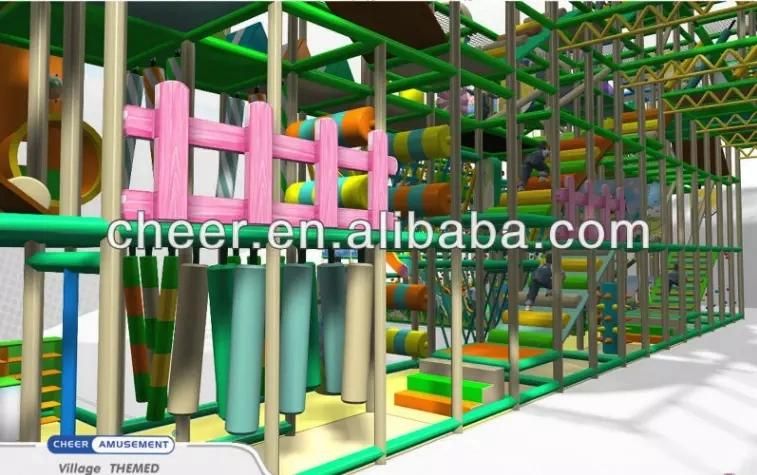 Cheer Amusement Forest Themed Indoor Softplay Ground Soft Indoor Playground for Kids
