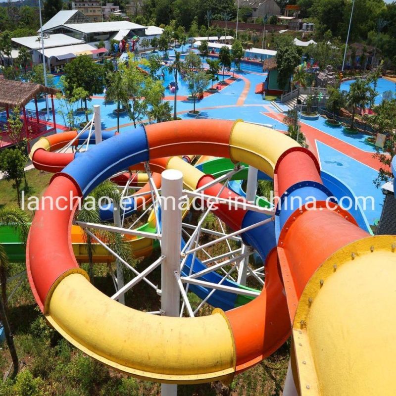 Theme Park Customized Fiberglass Water Slide by China Supplier