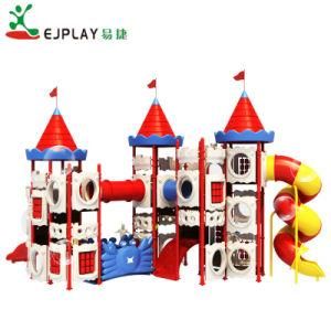 Kids Popular Big Castle Playground Equipment with Tunnel Slide