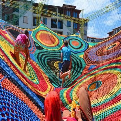Rainbow Net Rope Playground Adventure Indoor Playground Equipment
