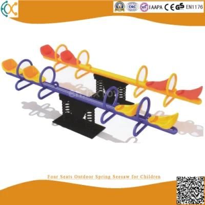 Four Seats Outdoor Spring Seesaw for Children