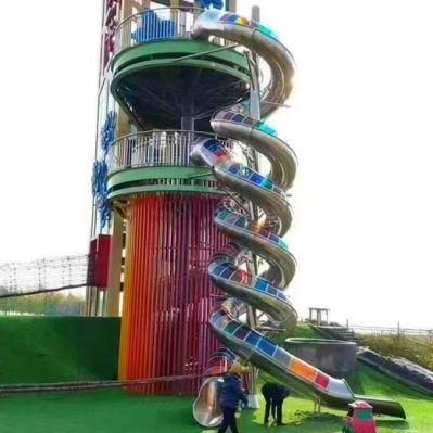 Park Outdoor Stainless Steel Climbing Frame Slide Children Playground Equipment