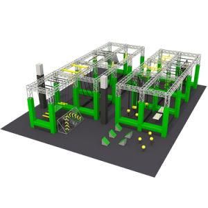 Hanging Doors American Large Commercial Indoor Ninja Warrior Obstacle Course for Kids