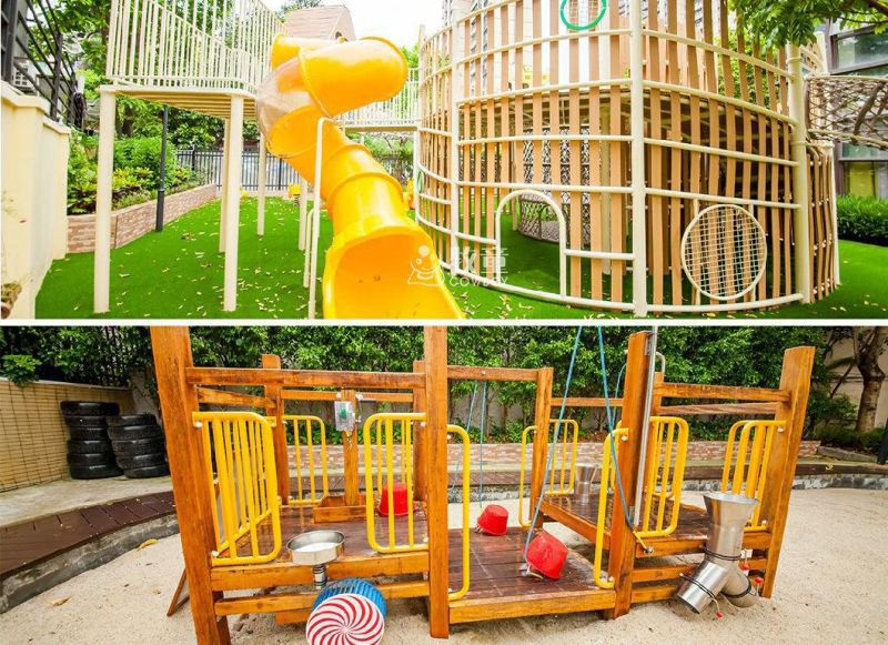 Cowboy Customized Kids Outdoor Wooden Playground for Preschool