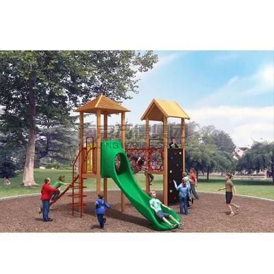 China Kindergarten Kids Plastic Slides Used Kids Outdoor Playground Equipment