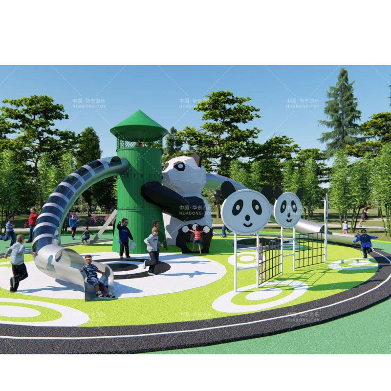 Manufacturer for Children Kids Outdoor Playground Big Slides Wooden Series