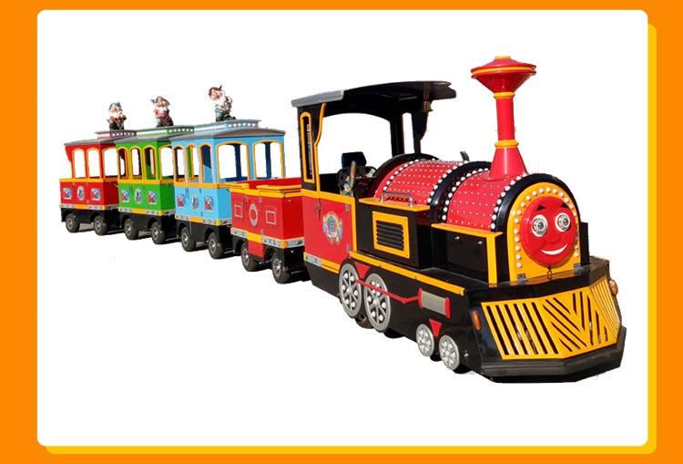 Amusement Park Outdoor Used Adult Kiddie Ride Road Mini Trackless Train