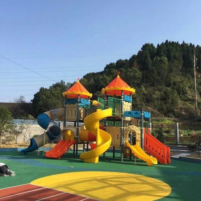 Outdoor Playground Type and Plastic Playground Material Kindergarden Outdoor Playground