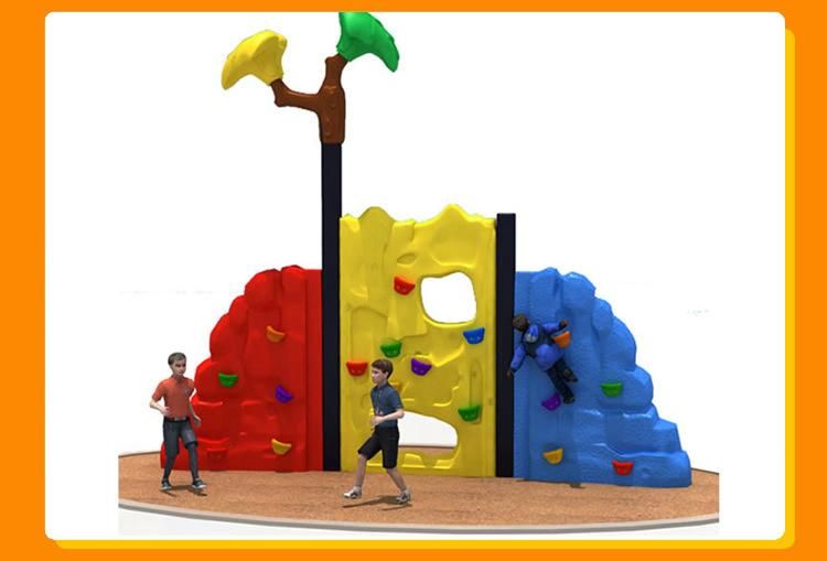Latest Design Colorful Plastic Small Mini Children′s Rock Climbing Wall for Preschools