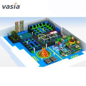 2019 Hot Design Amusement Park Indoor Playground Xhildren with Trampoline Set