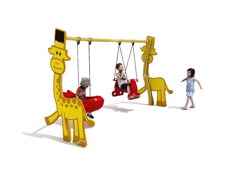 Outdoor Single Kids Swing Playground Equipment for School Amusement Park