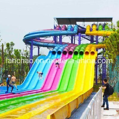 Multicoloured Amusement Water Slide Rides for Park