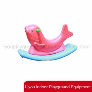 Children Two Color Plastic Rocking Horse Indoor Toys