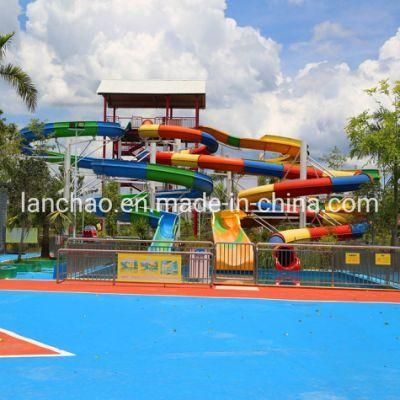 Aqua Park Swimming Pool Water Slide Fiberglass Equipment