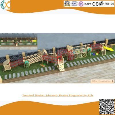 Preschool Outdoor Adventure Wooden Playground for Kids