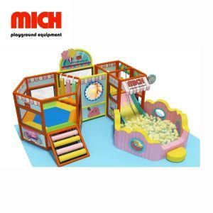 Factory Price Colorful Kids Indoor Soft Playground with Trampoline Ball Pit