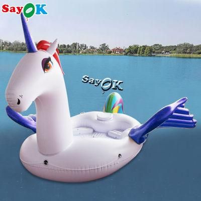 Fun Unicorn Shaped Water Inflatable Sofa Boat for Sale