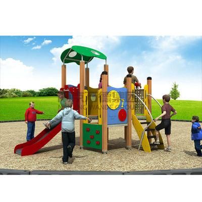 Outdoor Slide PE Playground Equipment Children Playground Wood