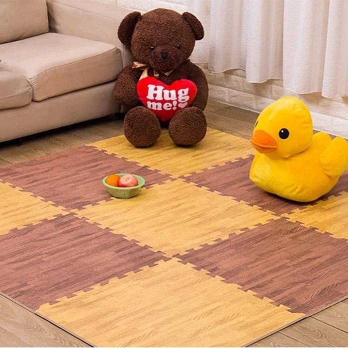 EVA Foam Interlocking Wood Puzzle Floor Mat