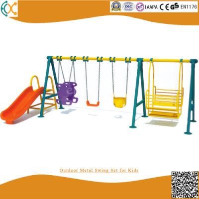 Outdoor Metal Swing Set for Kids