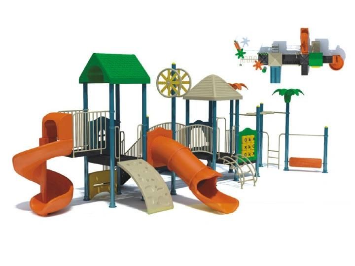 Outdoor Playground Plastic Series Big Slide Equipment