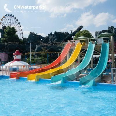 Hot Sale Water Park Equipment Fiberglass Water Slide Teenager Slides